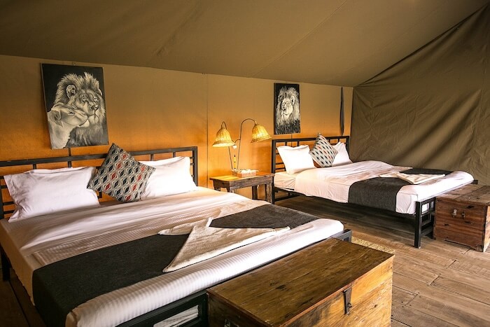 Twinzimmer im Serengeti Pure Tented Camp